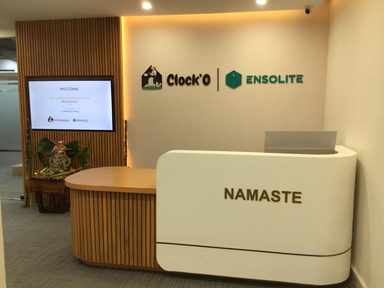 Turnkey office fitout reception